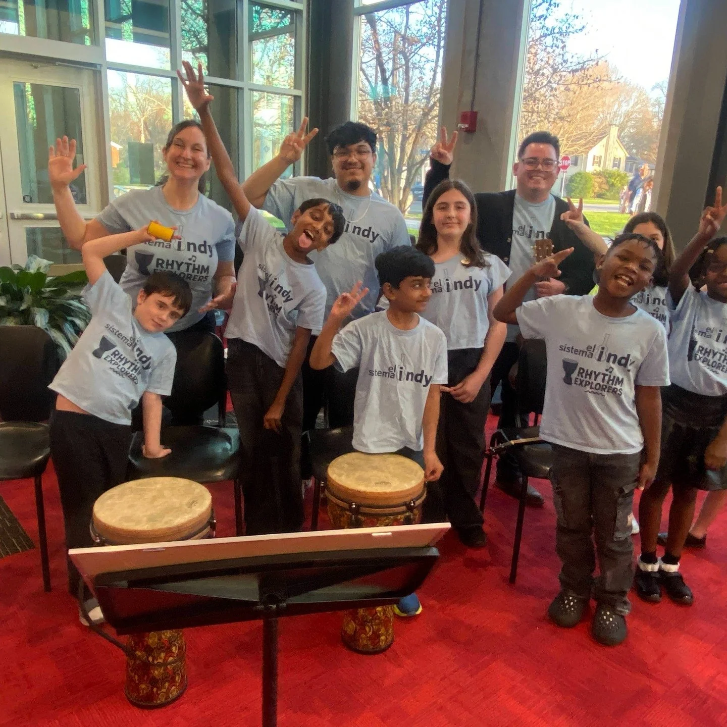 Pictures from our Indianapolis Chamber Orchestra lobby concert last weekend. Part of our mission is to help our students feel welcome in concert venues and public arts spaces. 

#joy #equity #belonging #community #elsistema #artspartners #communitypa