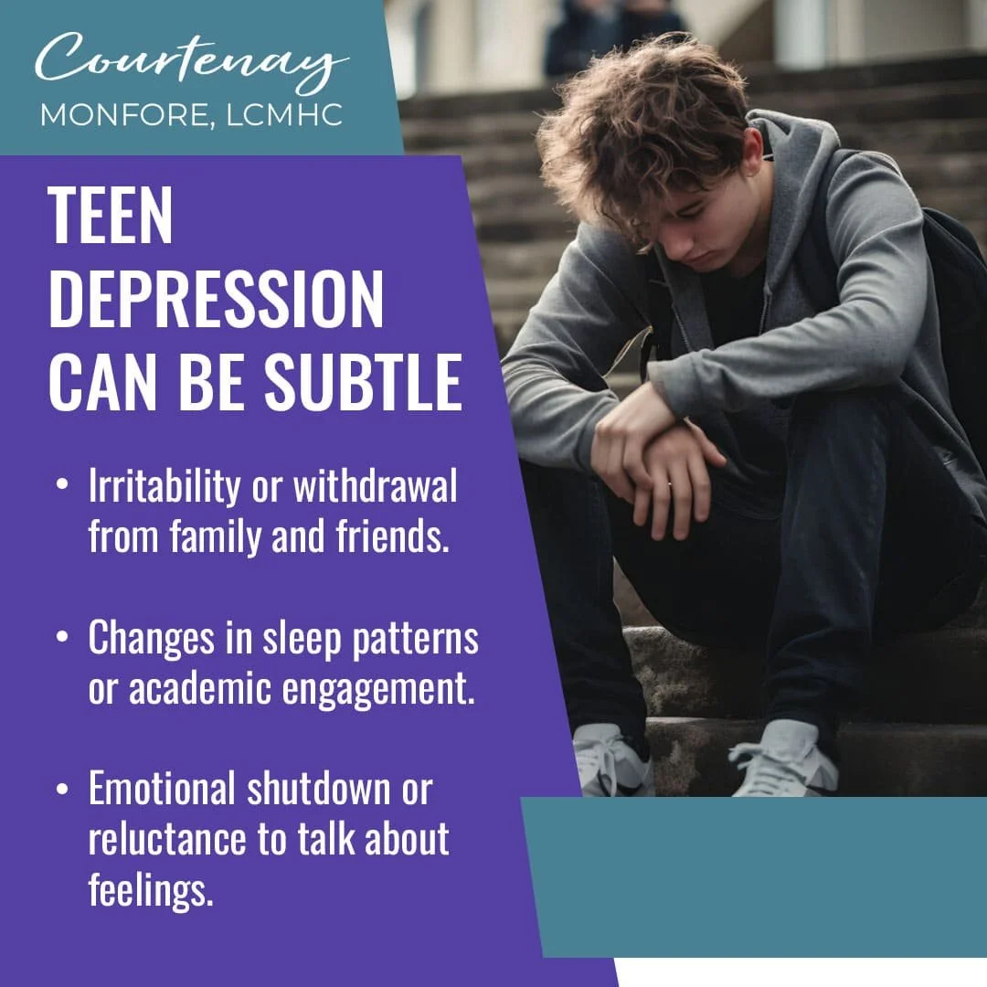 Teen sitting alone looking withdrawn showing signs of depression and emotional distress