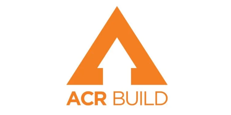 ACR Build logo with an orange triangular emblem and stylized text