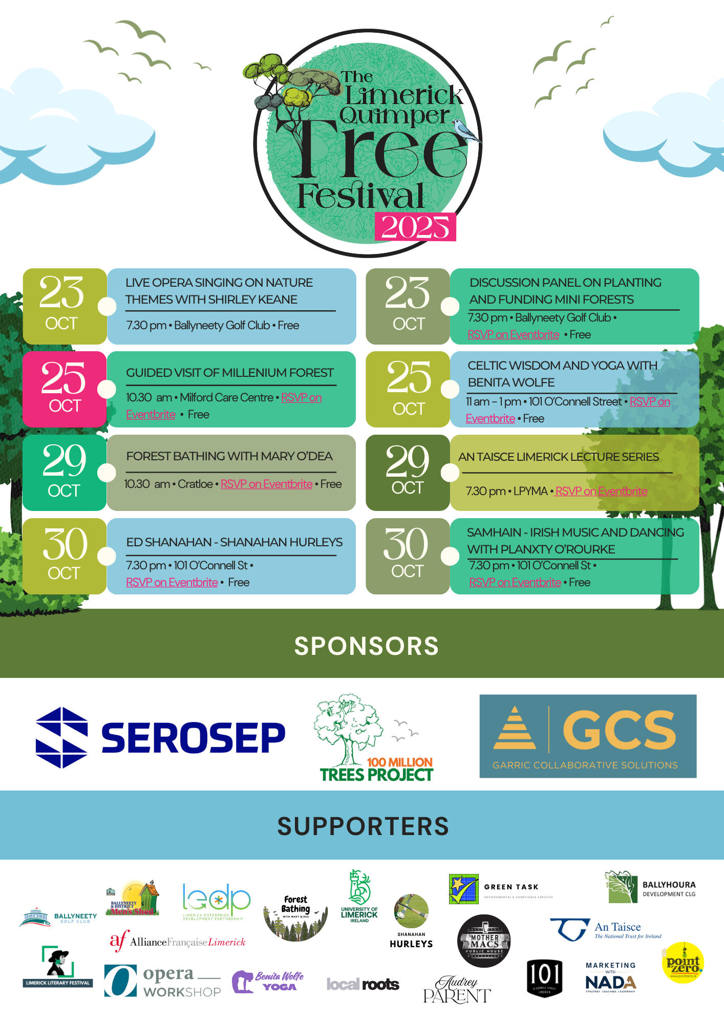 Limerick Tree Festival Schedule