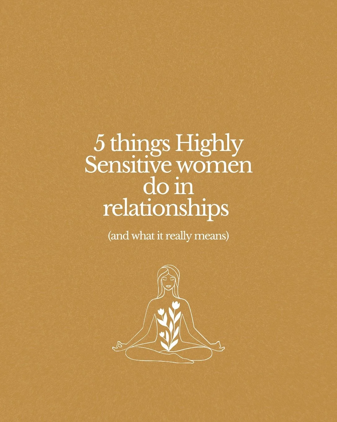 This might explain a LOT.

As HSPs (myself included), many of us carry fear, shame and protective parts relationships.

As much as this is the case - we also have biological wiring that adds to the mix. So as you can imagine it&rsquo;s highly intensi