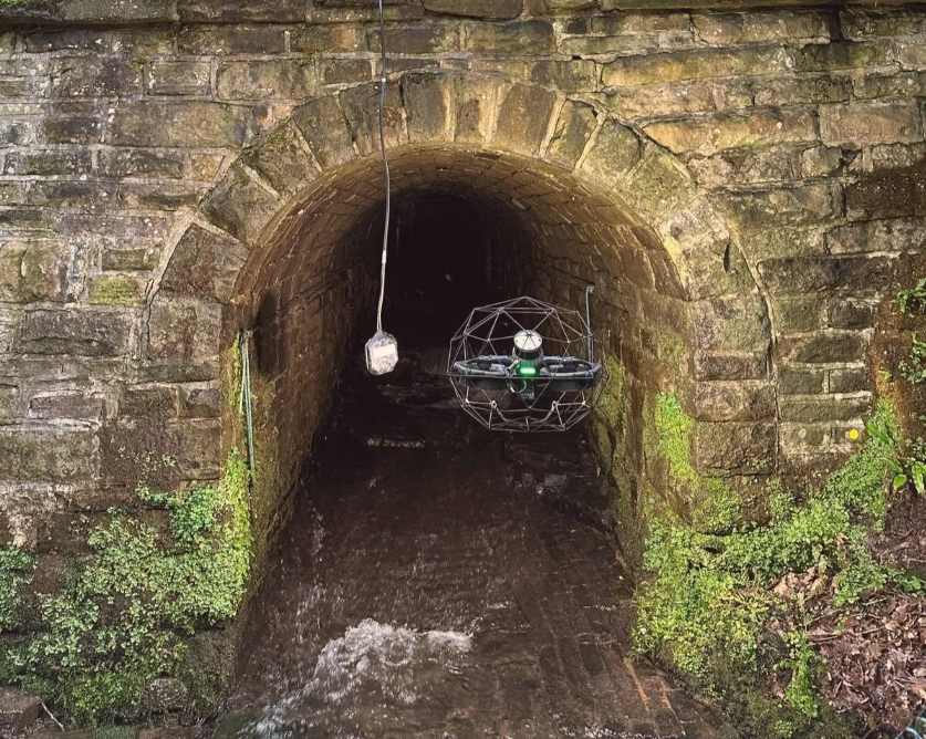 Confined Space Drone &amp; LiDAR Survey for Underground Culvert Inspection