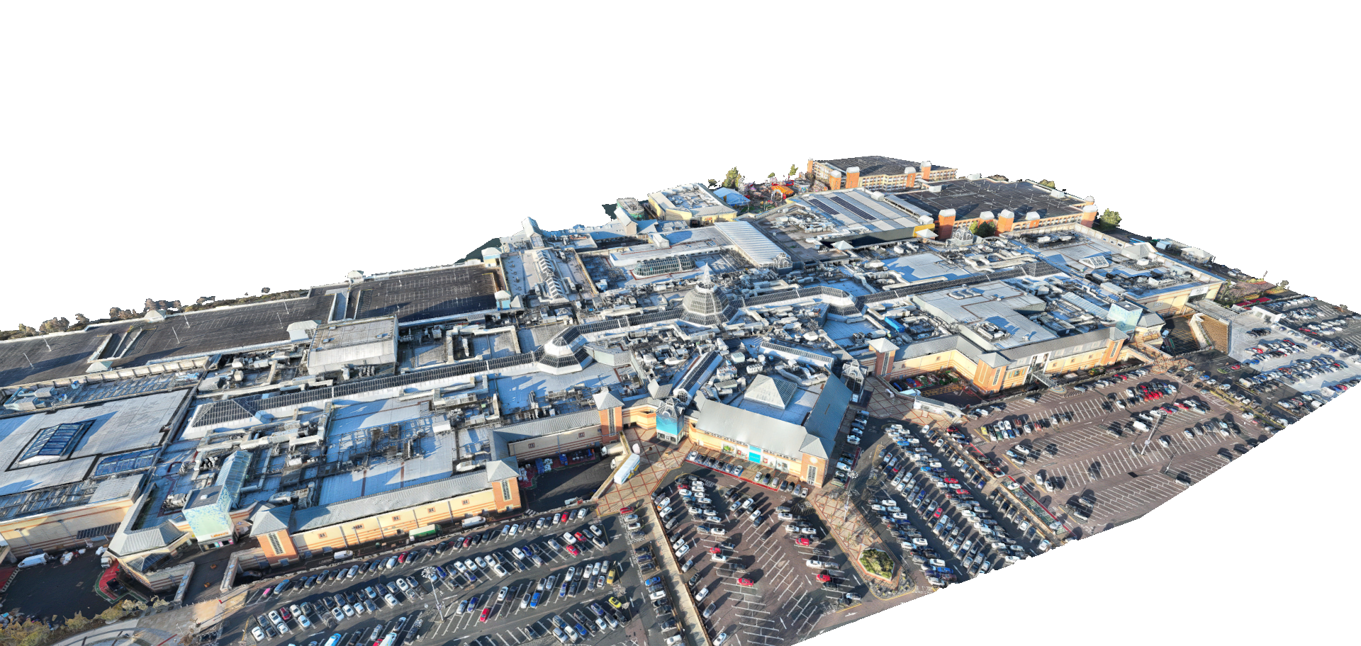 Drone Based Measured Survey for Major Retail Complex Roof