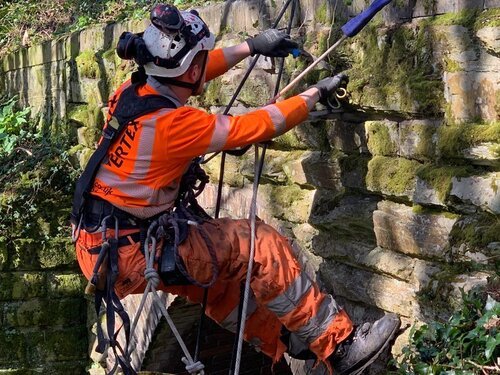 Stonework Repointing Heritage Culvert Rope Access Vertex