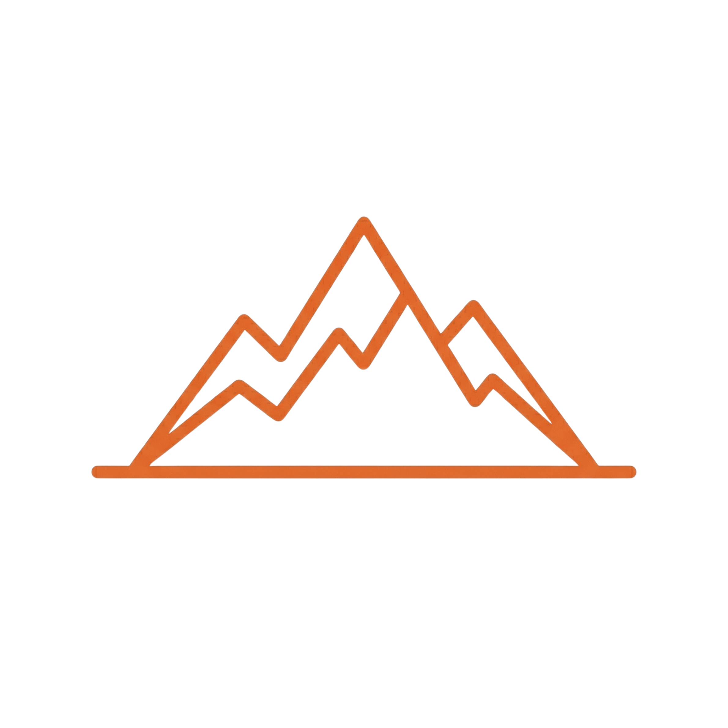 Digital terrain model and bare earth profiling icon.