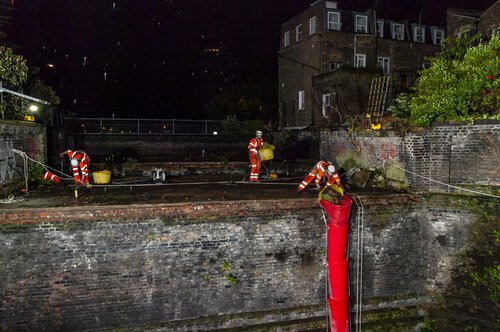 Rubble Chute Emergency Rail Works Flying Arch Vertex