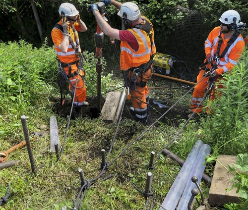 Window Sampling Vertex Ground Investigation Railway Embankment