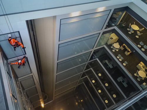 Vertex Atrium Glazing Mastic Inspection Rope Access