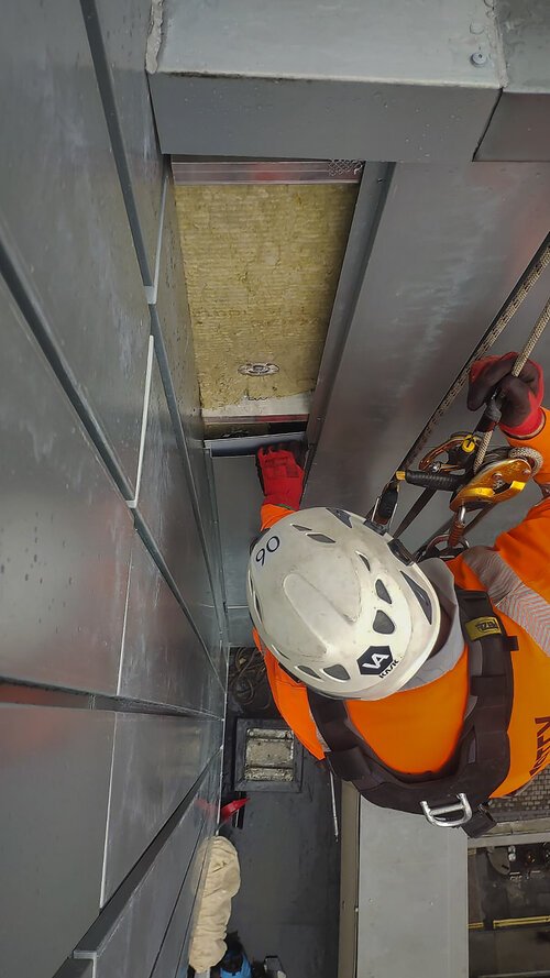 Rockwool Mineral Wool Insulation Installation Rope Access