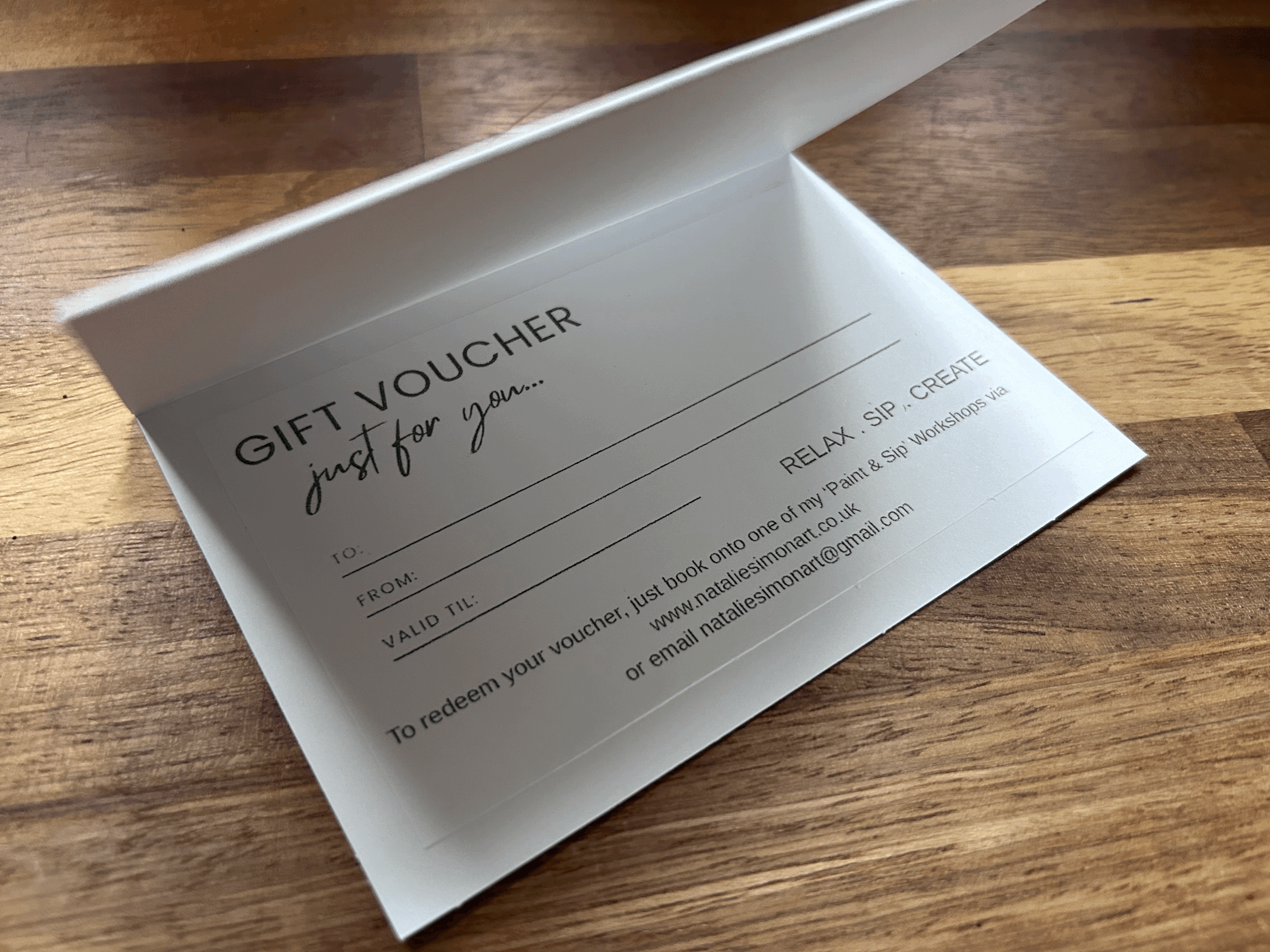 Paint & Sip Gift Voucher - An Introduction to Abstract Art Experience