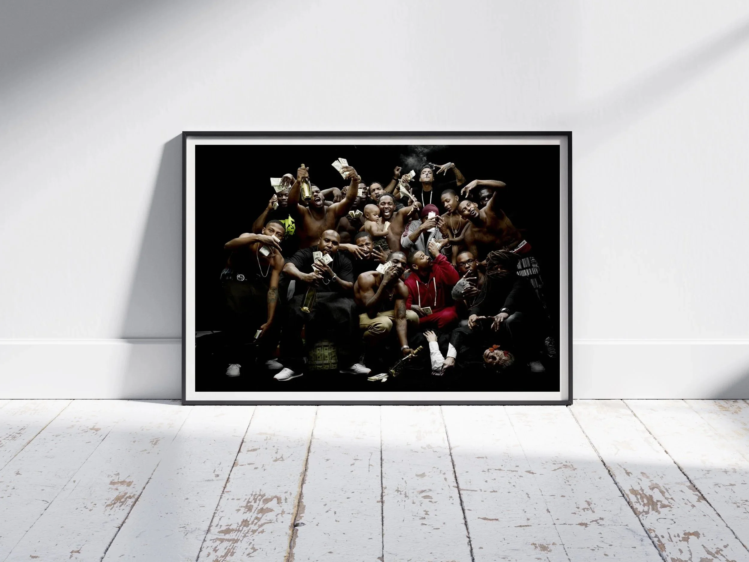 Kendrick Lamar framed Denis Rouvre Cutoff Gallery