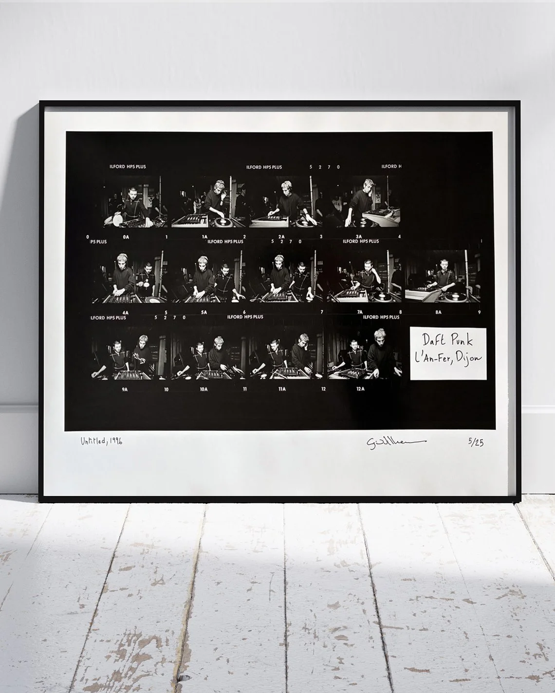 untiltled 1996 daft punk AnFer cut off gallery framed.jpg
