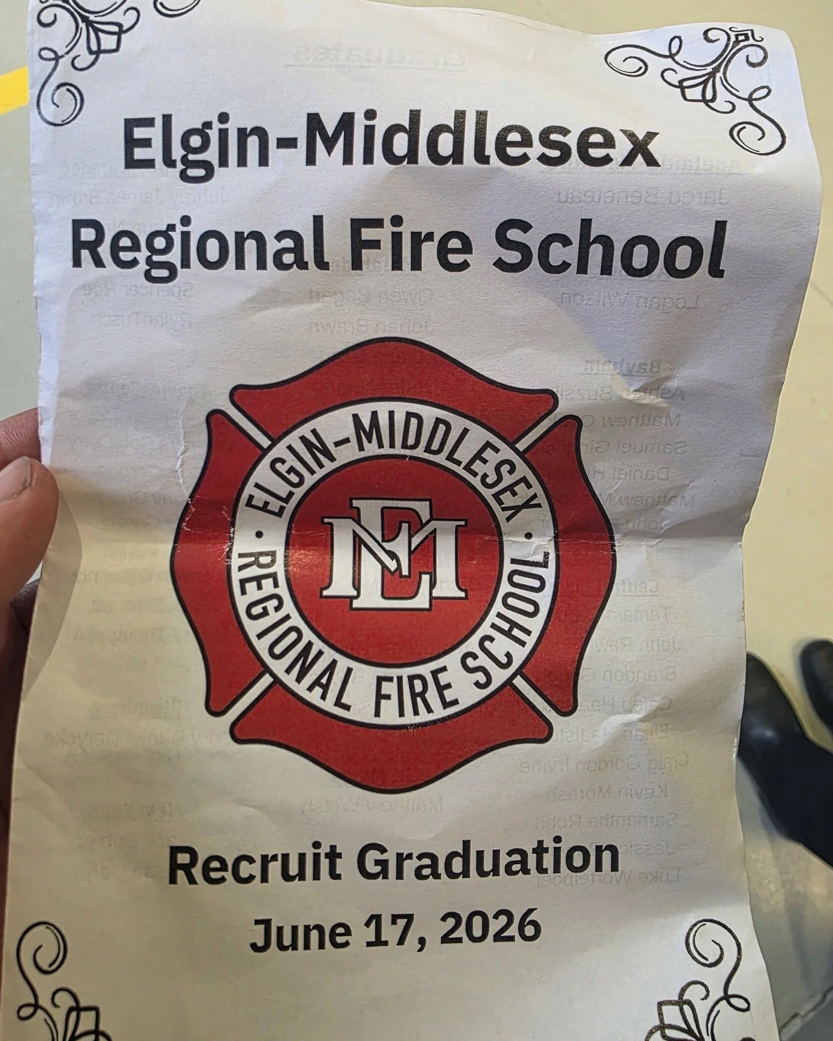 Congratulations to all the recruits that graduated tonight from the Elgin Middlesex Regional Fire School tonight. 

Our founder is a proud instructor with the fire school and was in attendance tonight at the graduation. 

Did you know that July 1st 2