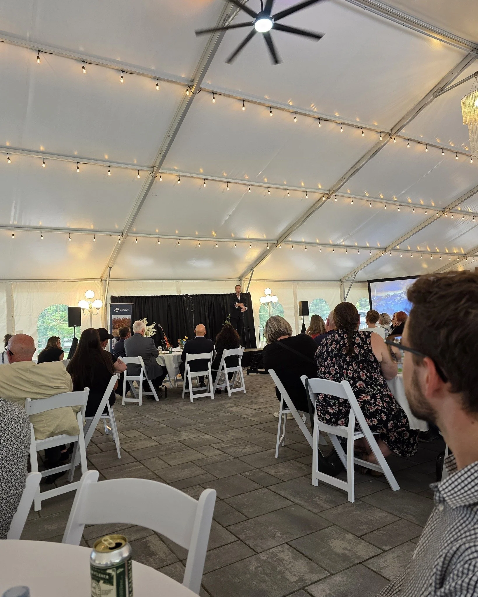 Had an amazing night out with fellow business owners in Elgin County enjoy amazing food from local businesses, hearing from Peter Katz an amazing key note speaker. 

Wonderful night of networking