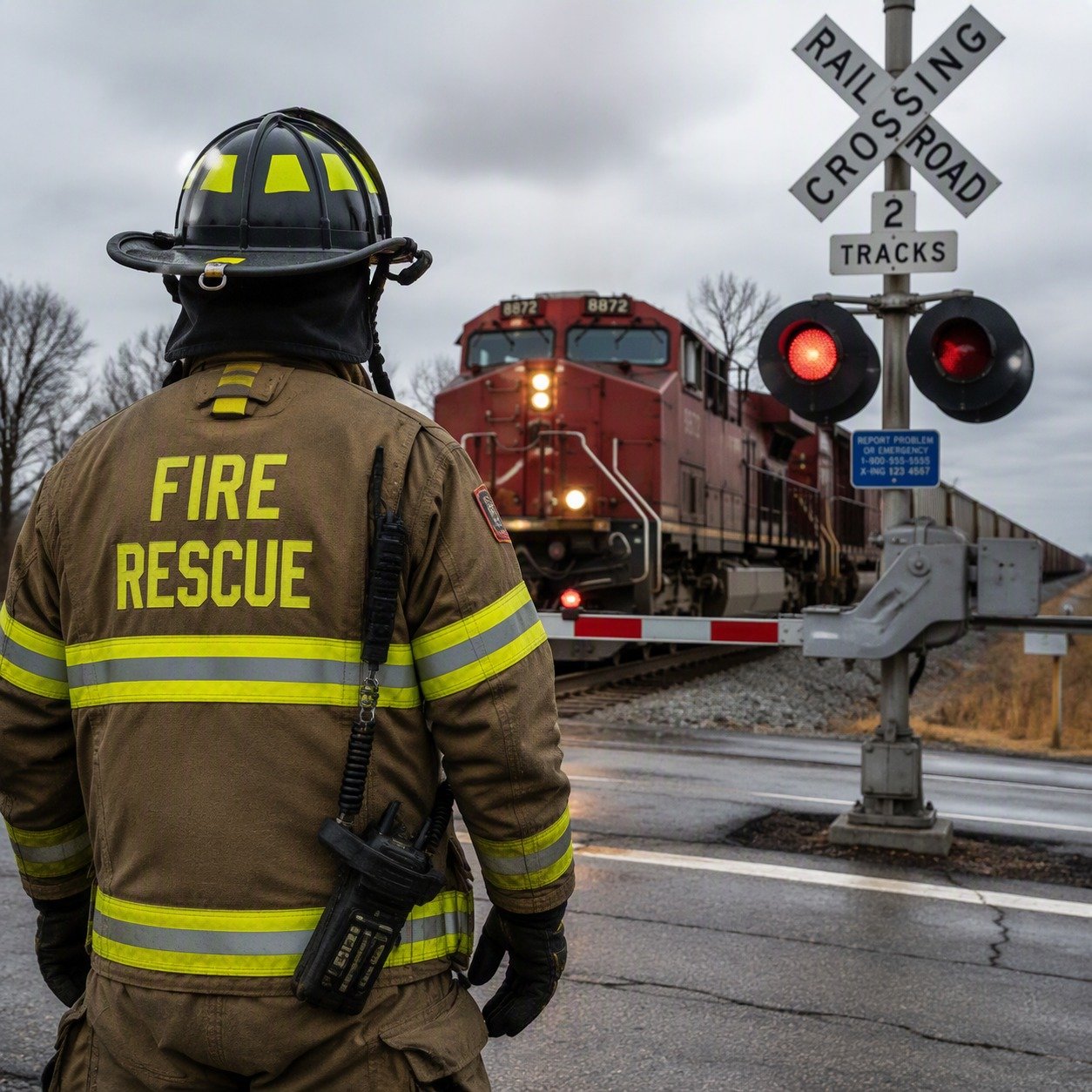 🚂 Rail Emergencies: Are You Prepared? 🚂

Rail lines are part of many communities across Ontario, and with them comes the potential for serious emergencies including derailments, vehicle collisions, fires, dangerous goods releases, and incidents inv