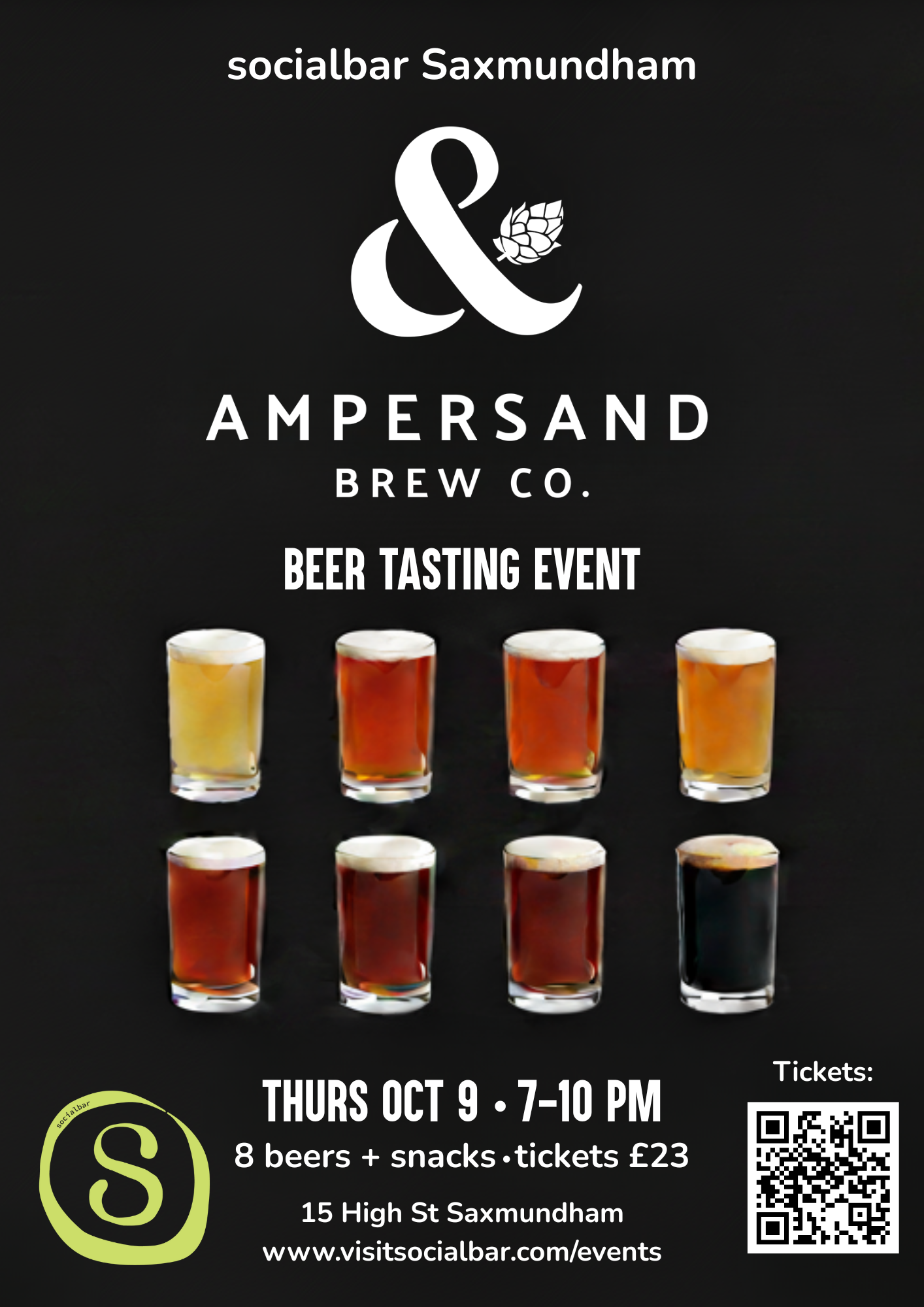 Beer tasting with Ampersand at socialbar