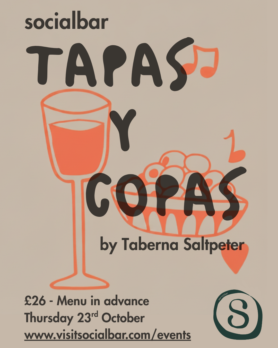 Tapas Y Copas with Taberna Saltpeter
