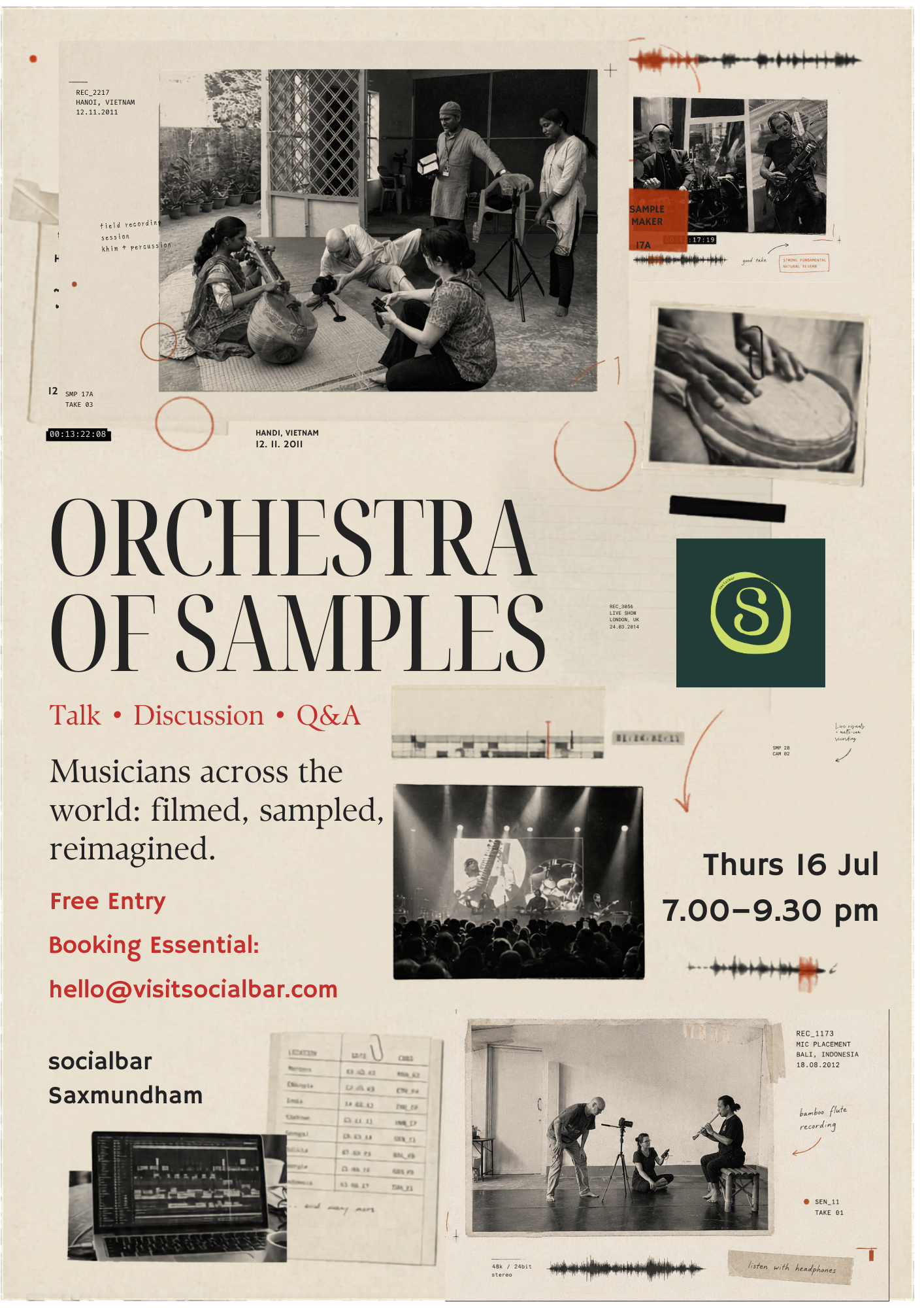 Orchestra of Samples Musicians across the world: Filmed, sampled, reimagined.