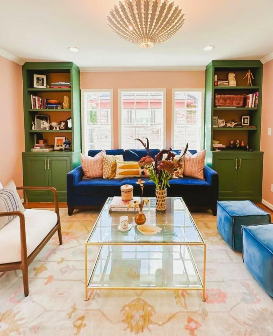 Pink Room Bookshelves