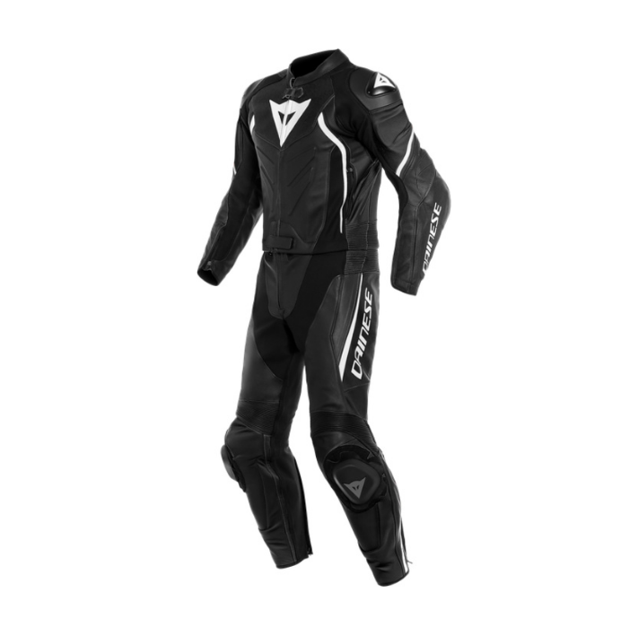 Combinaison cuir 2 pièces AVRO D2 K/L noir-noir-blanc