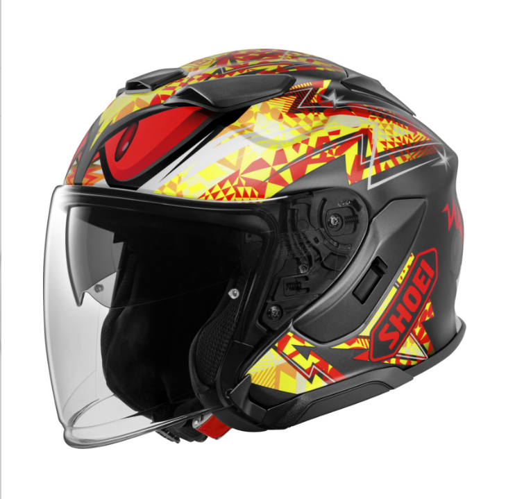 Casque jet J-Cruise 3 Inspired TC-1, noir-jaune-orange