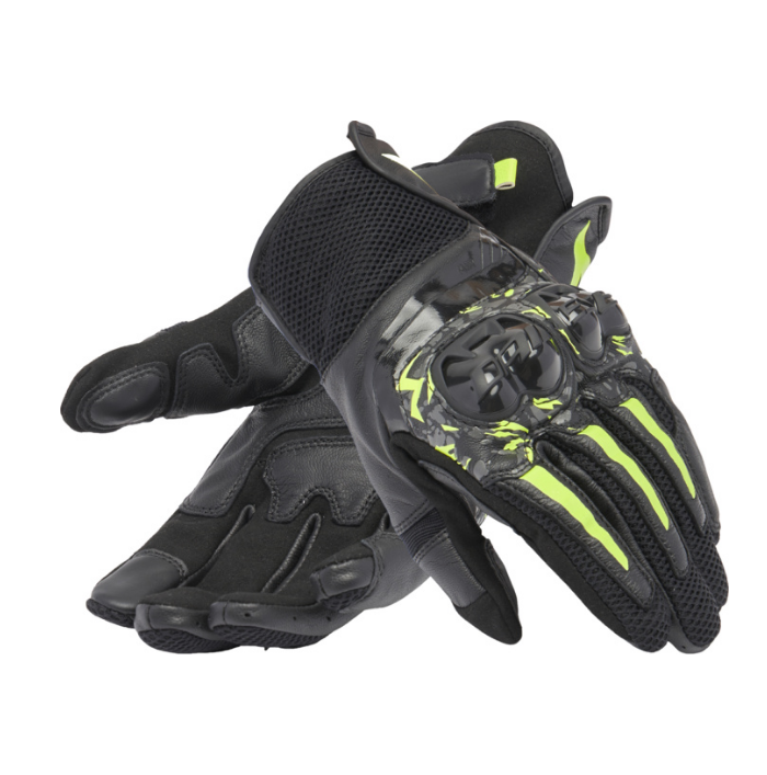 DAINESE Gants en cuir Mig 3 Unisex noir-anthracite-fluo jaune