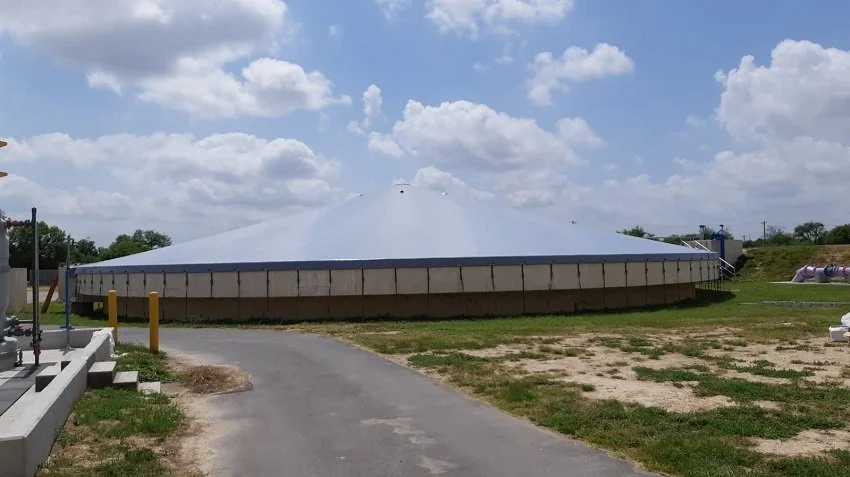 silodak voor tank met wateropslag
