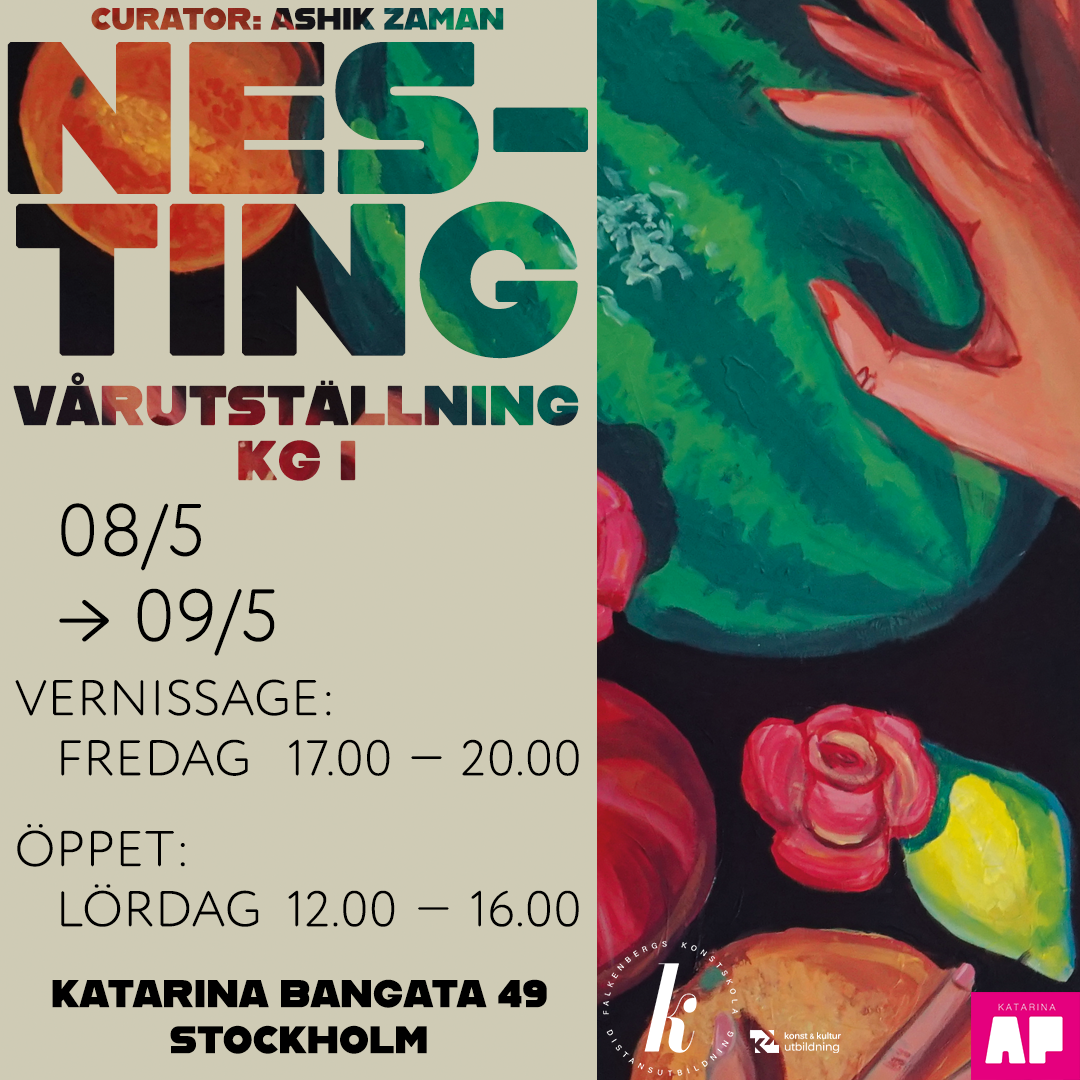 vernissage nesting ashikzaman vårutställning falkenbergskonstskola