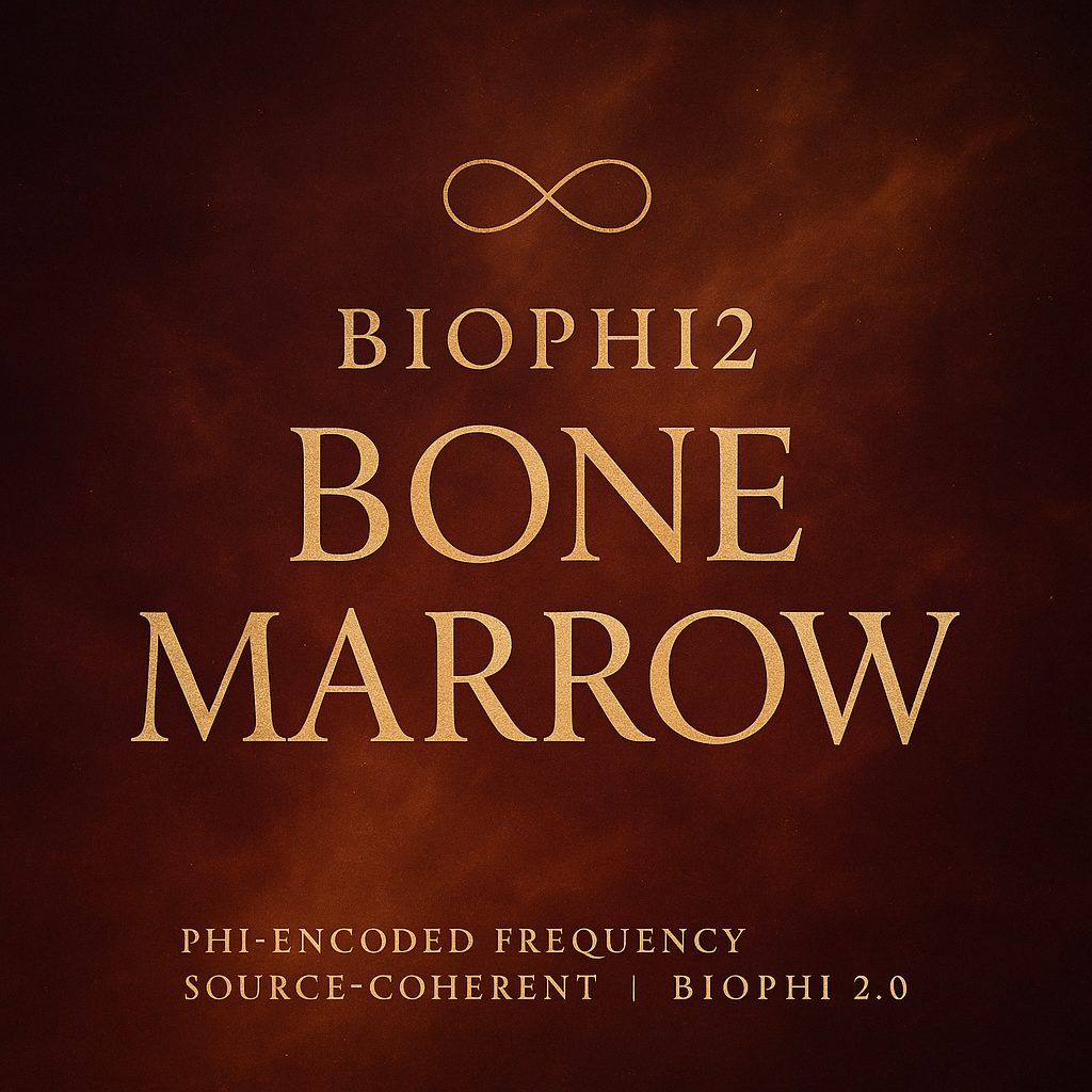 BONE MARROW  Deep Origin Regeneration | Vital Blood Creation | Sovereign Stem Cell Intelligence  BioPhi2™ Bone Ma