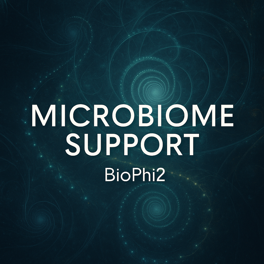 Microbiome Support  Phi-Encoded Frequency | Source-Coherent |