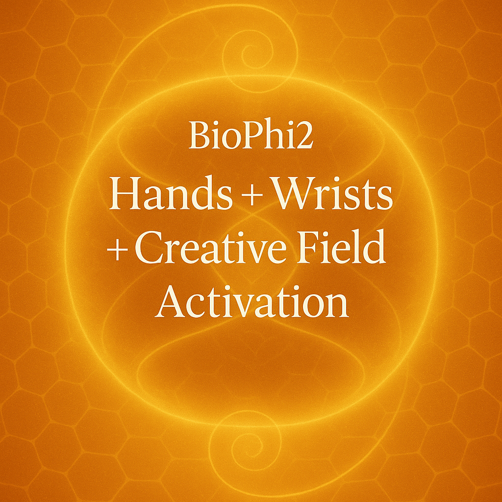 Hands + Wrists + Creative Field Activation  Unlock flow • Restore dexterity • Reawaken the creative channel