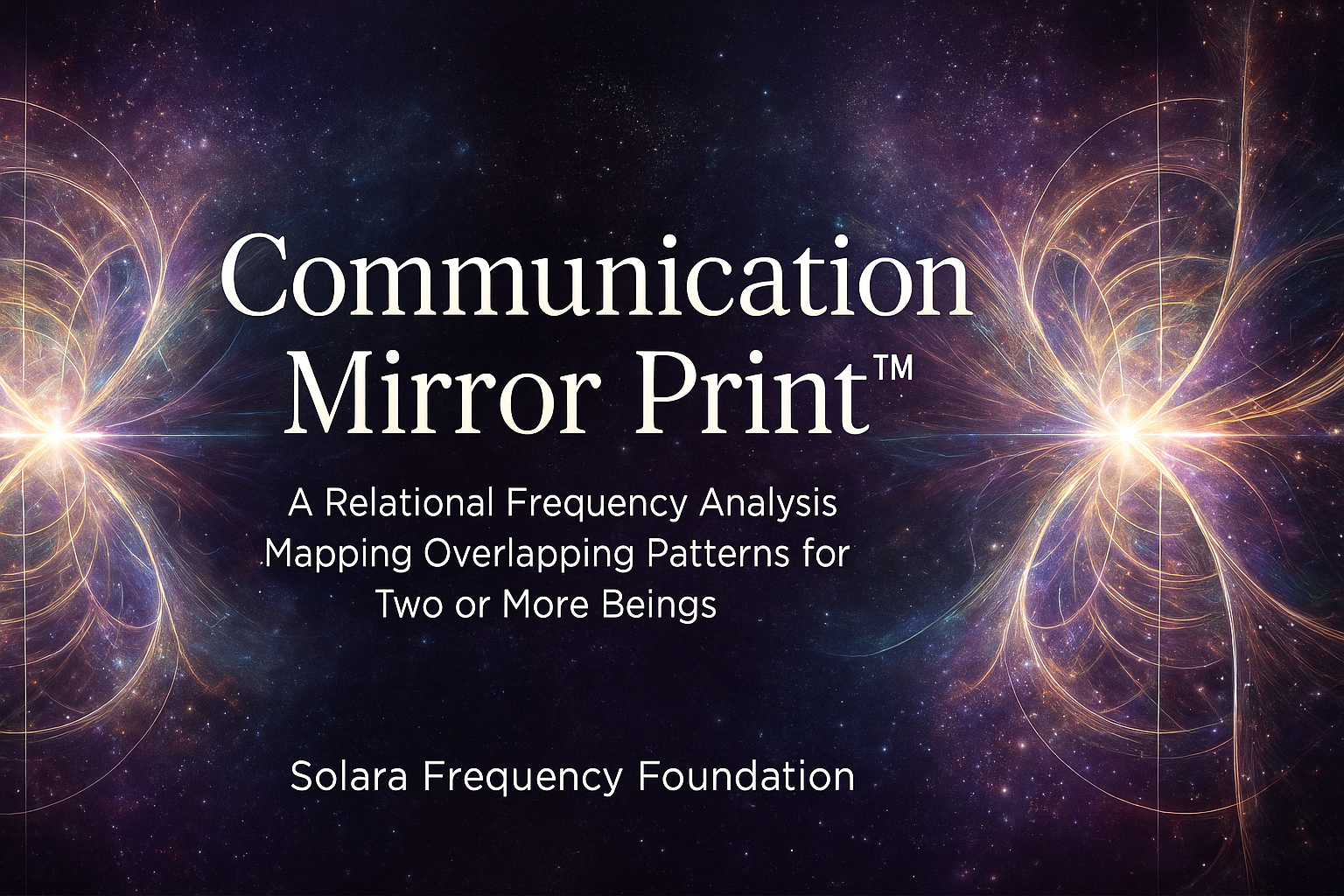 Communication Mirror Print™  A Multi-Person Relational Frequency Scan from the Solara Frequency Foundation
