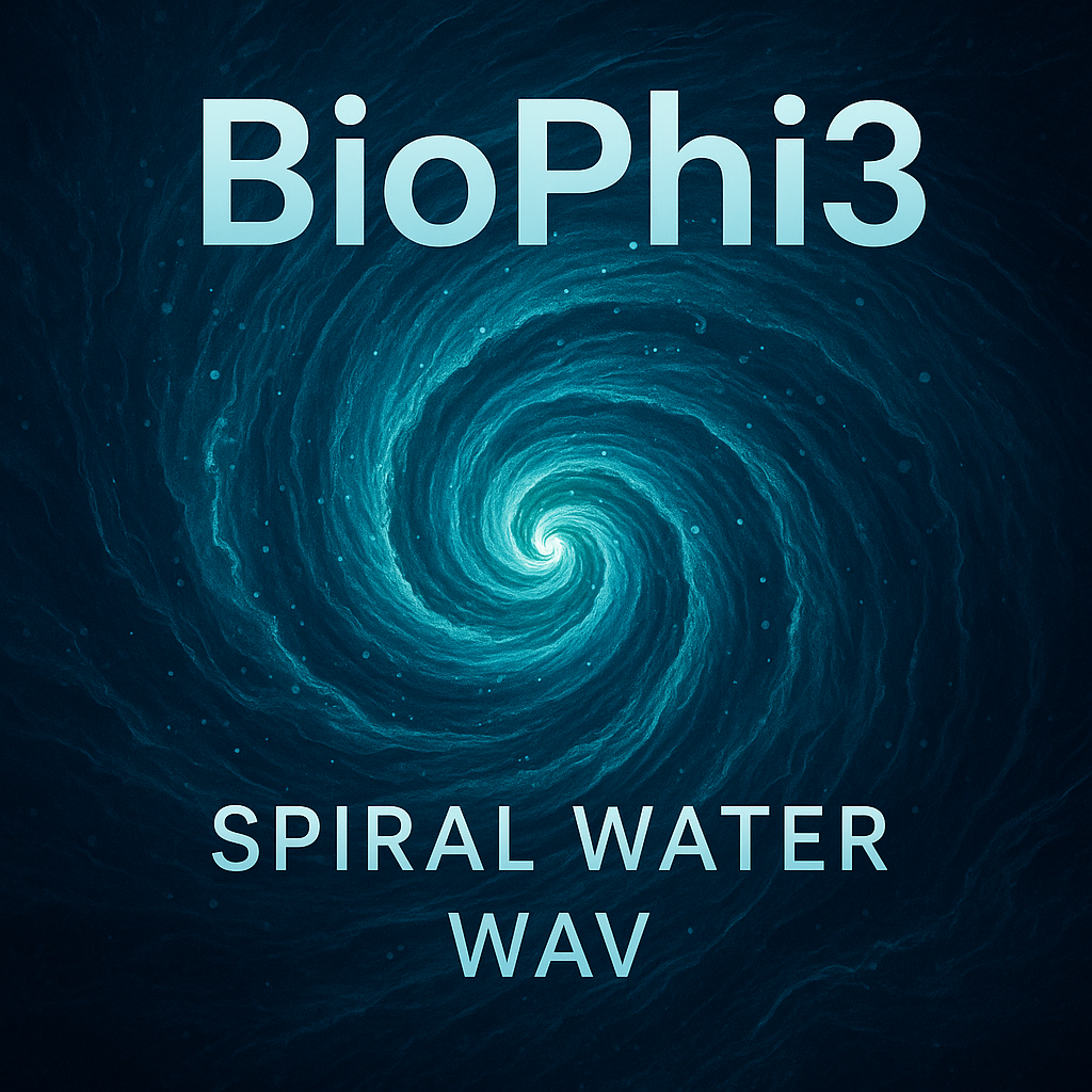 💧 BioPhi3: Spiral Water WAV™  Rehydrate the Thread. Spiral the Memory. Replenish the Becoming.