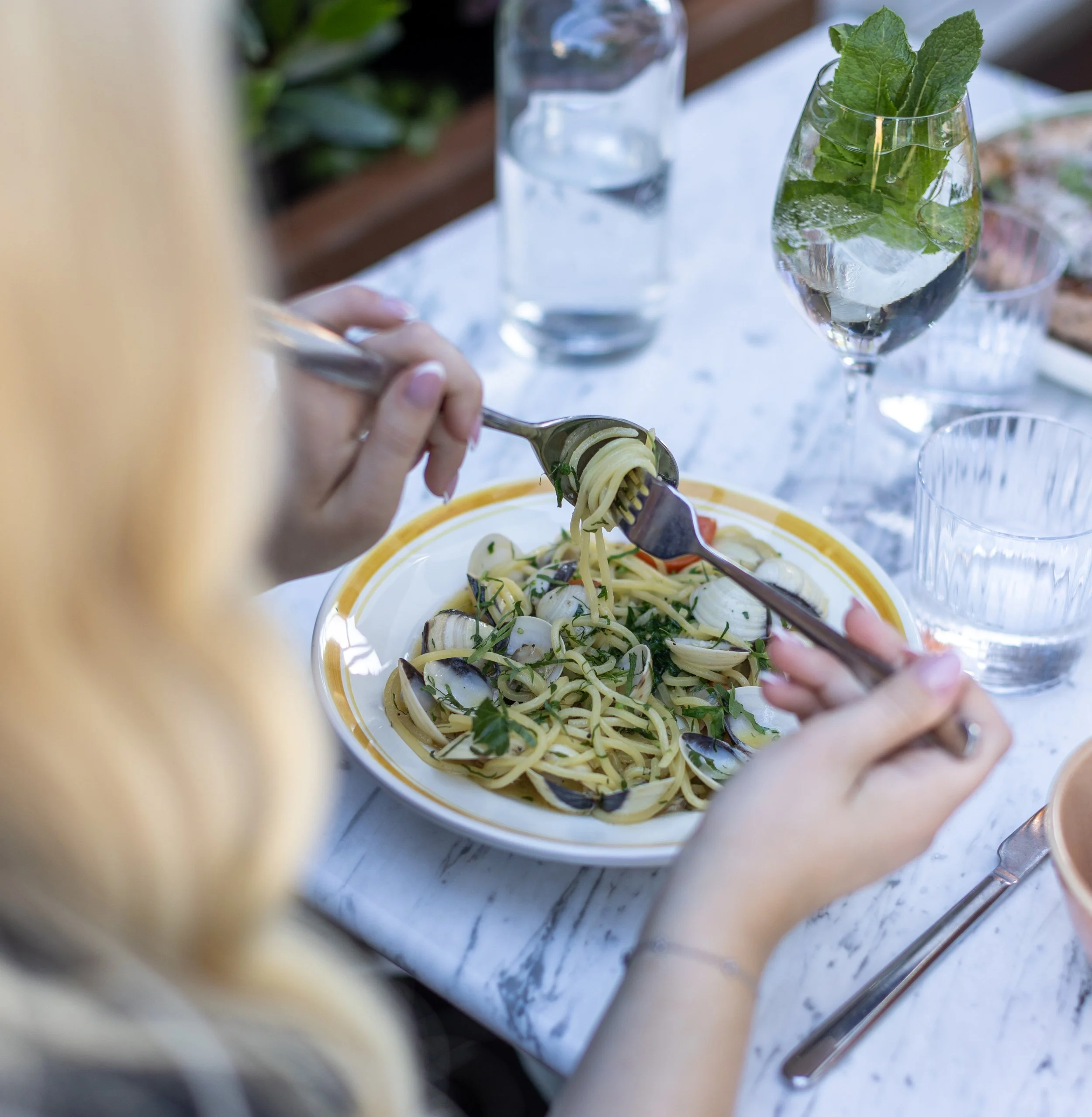 Pasta på La Tessitura