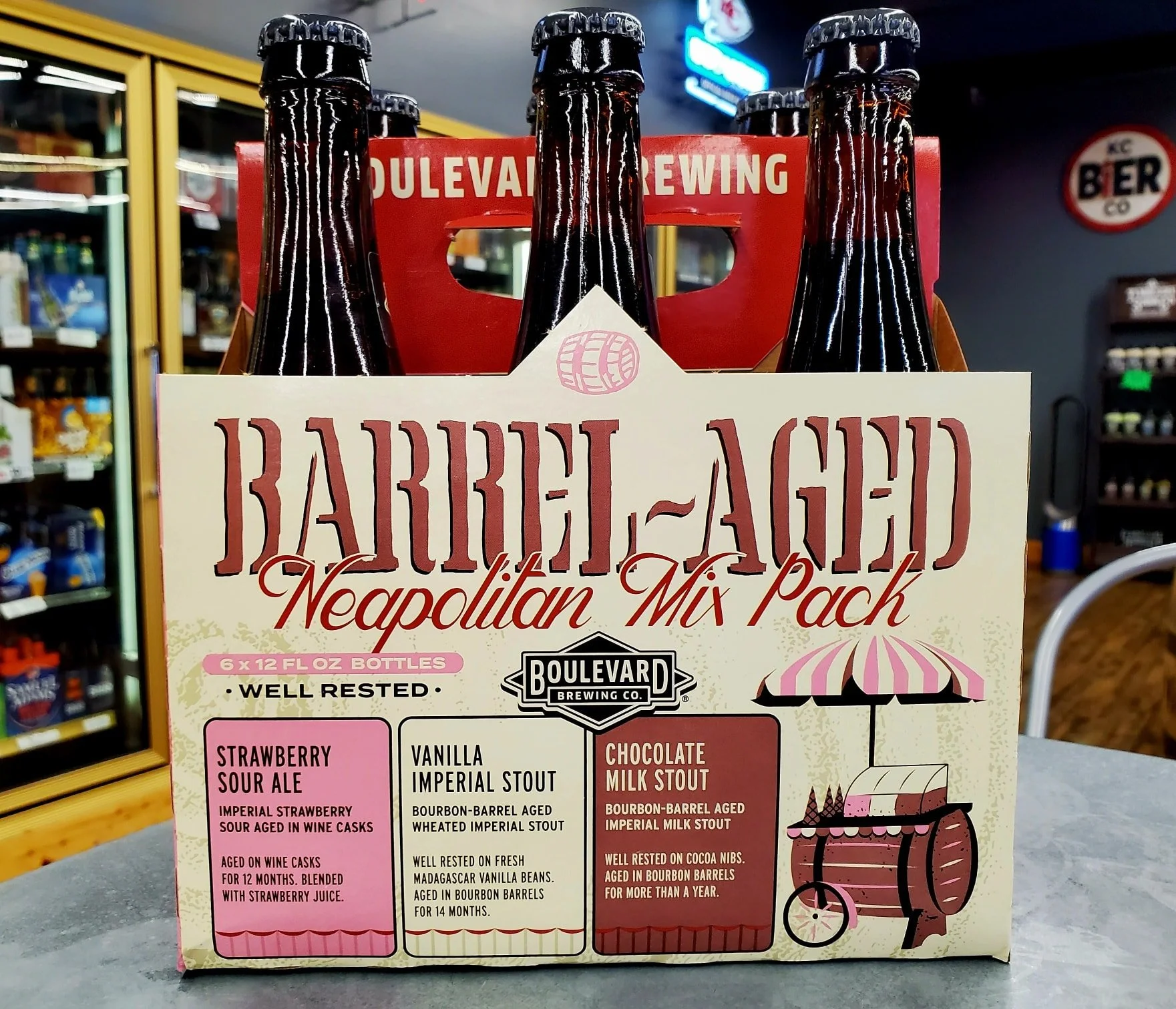 Boulevard's Barrel Aged mixed 6 packs are out now!!!! These are a super limited release each year so we bought a bunch for you. 

Don't miss out on these. They are incredibly good. 

17.99 ea
