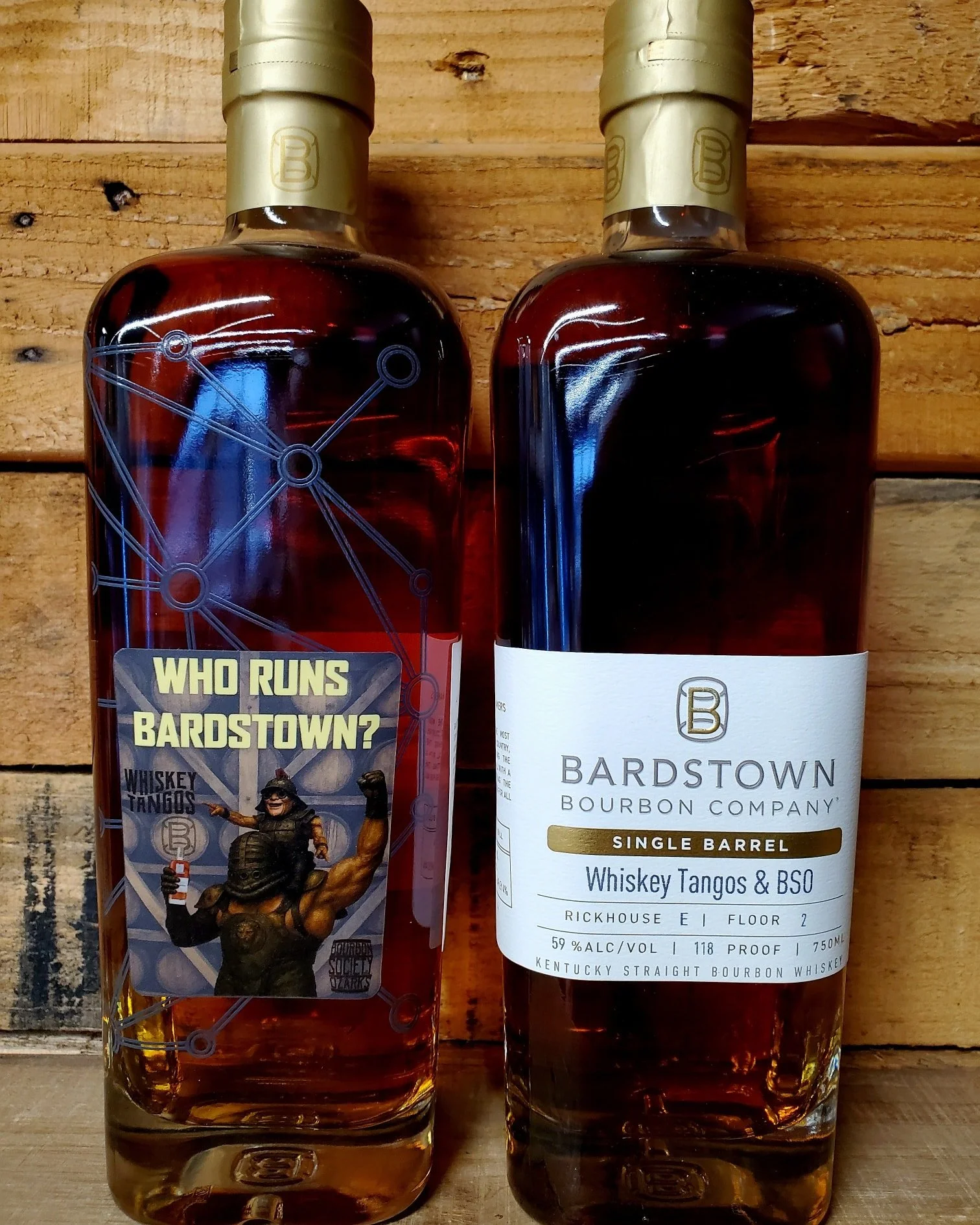 **BARREL RELEASE ANNOUNCEMENT**
**TODAY FRIDAY OCT 24TH AT 2P.M. ONLINE AND IN STORE**

Coming in from Bardstown Bourbon Company, this 60/36/4 - 6 year Kentucky Bourbon was chosen with our team and The Bourbon Society of the Ozarks. 

Notes:
Nose and