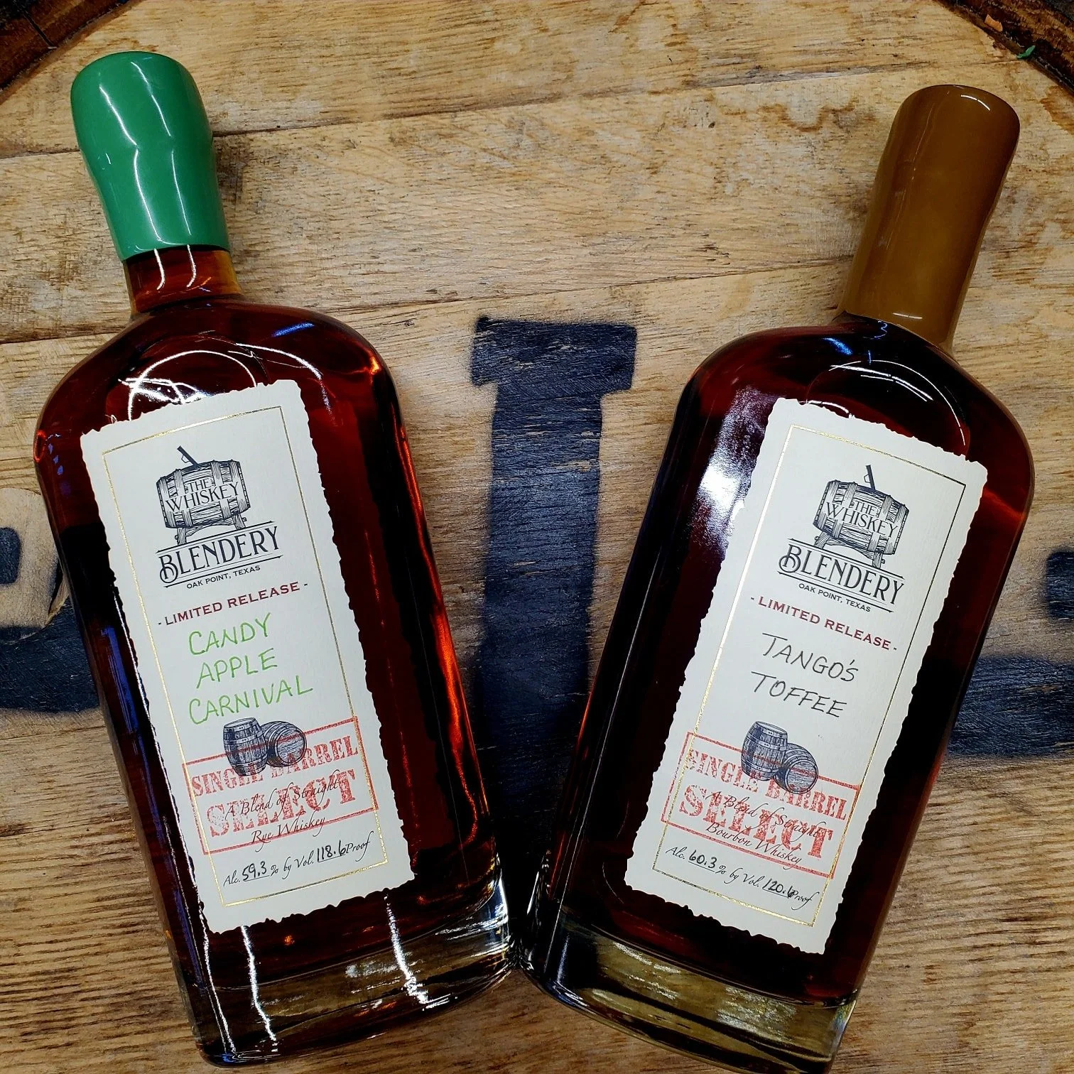 TWO MORE BARREL PICKS DROP WED 11/19 AT 10 A.M.!!!! 

Candy Apple Carnival - A 9 yr 51%Rye from MGP finished in one of our previous BUFFTURKEY barrel releases. Only 42 bottles were pulled from this barrel so it'll dissappear fast at 129.99 ea 

Tango