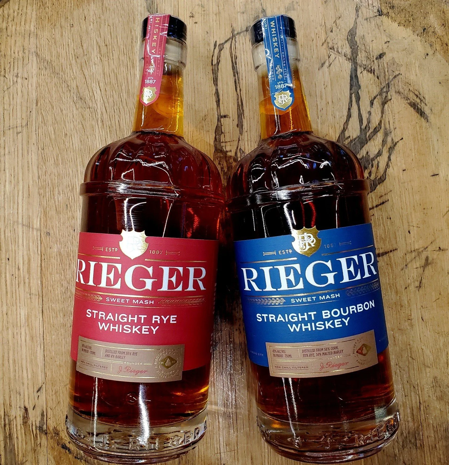 Andy Rieger stopped by yesterday, and we tried thier flagship products and visited about the distillery. 

These are both solid pours for the very affordable price of 34.99ea and we have sample bottles open behind the bar so you can see for yourself!