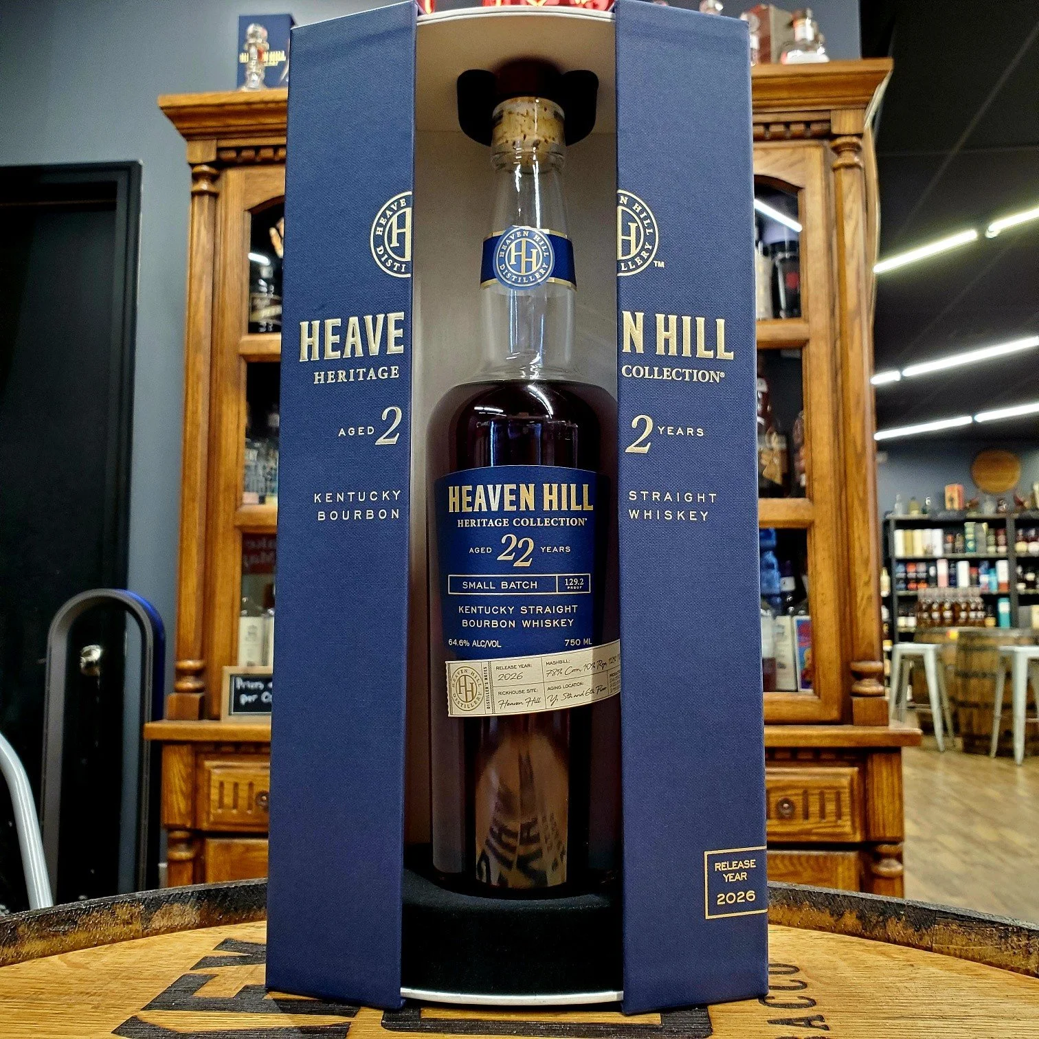 Heaven Hill 22 open and available for pours starting NOW! 

$30 for a 1oz pour. See ya soon!