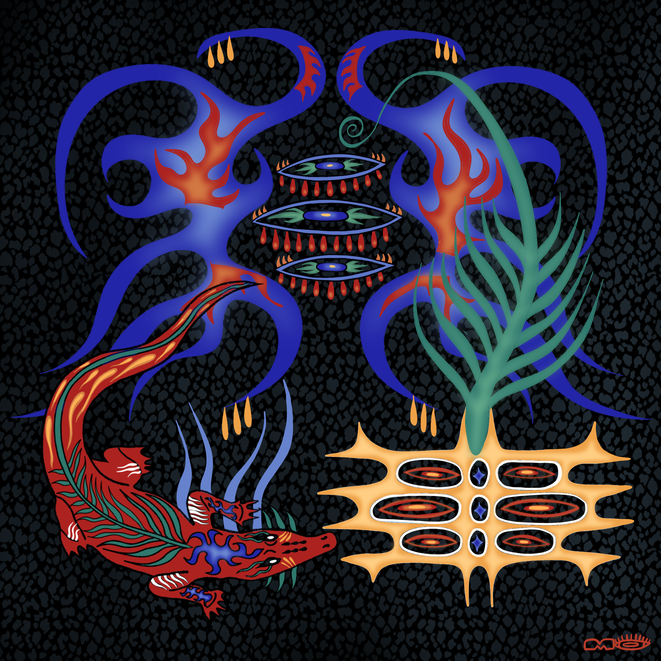 commissioned album cover, 2025 // procreate