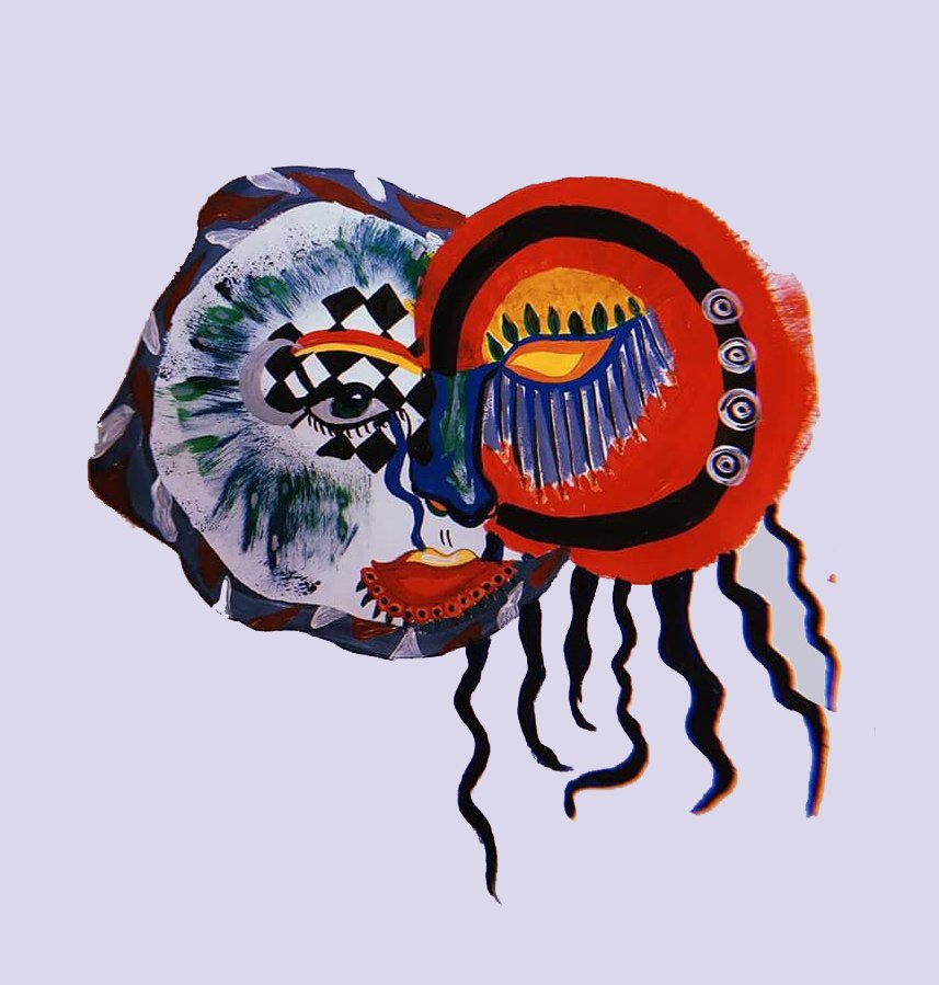 spirit mask, 2018 // acrylic on paper