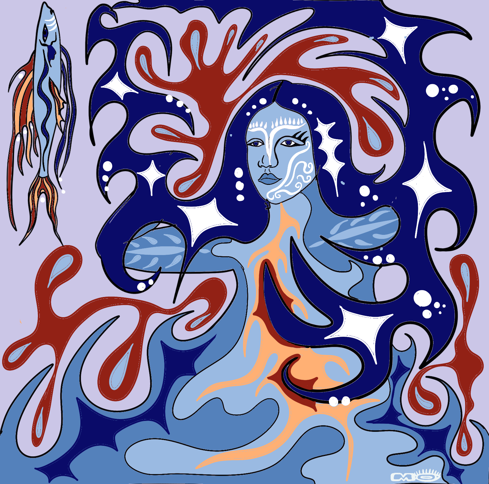 naiad, 2025 // procreate