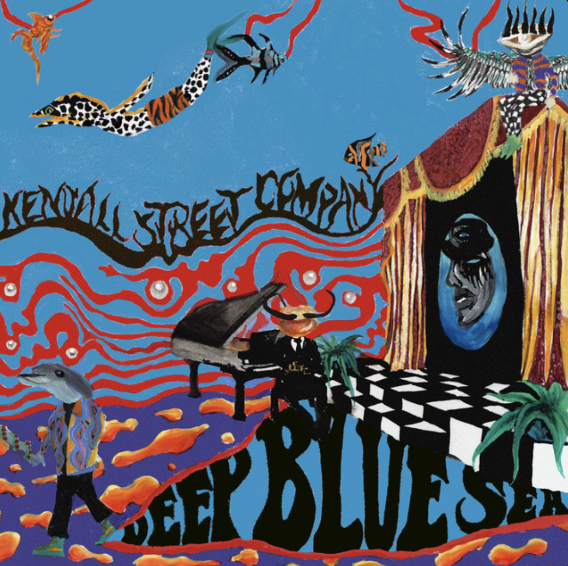 Deep Blue Sea single for Kendall Street Company, 2020 // acrylic on paper