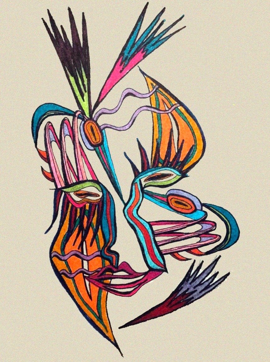 new wave, 2019 // pen & marker on paper