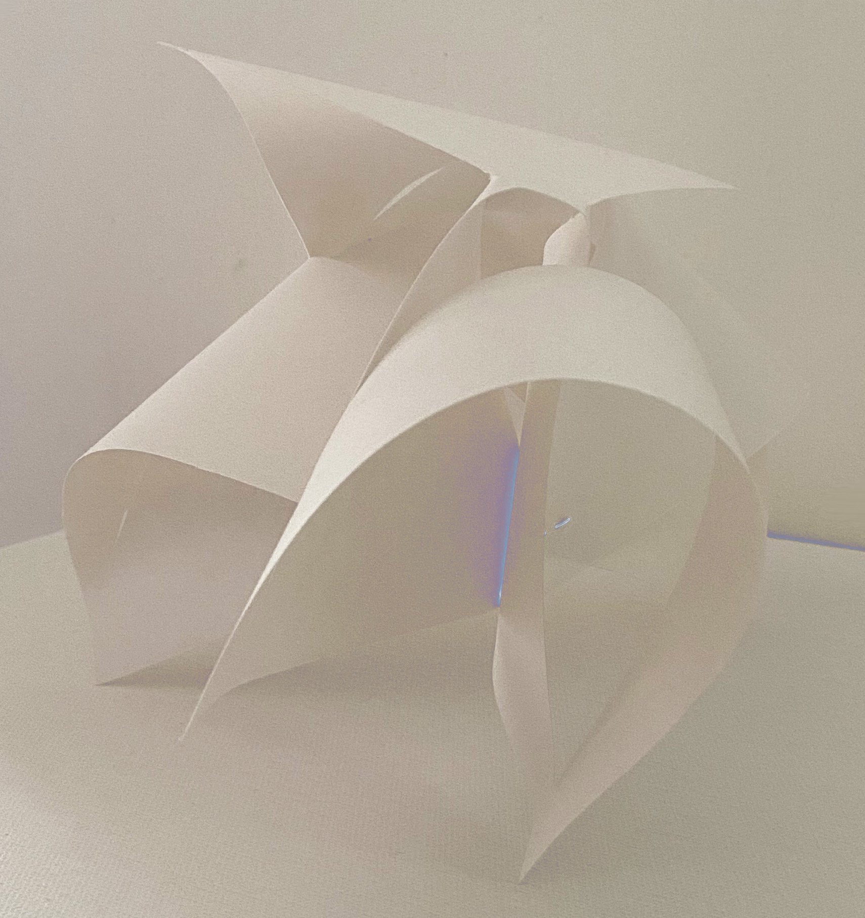 form study 1/4, 2020 // construction paper