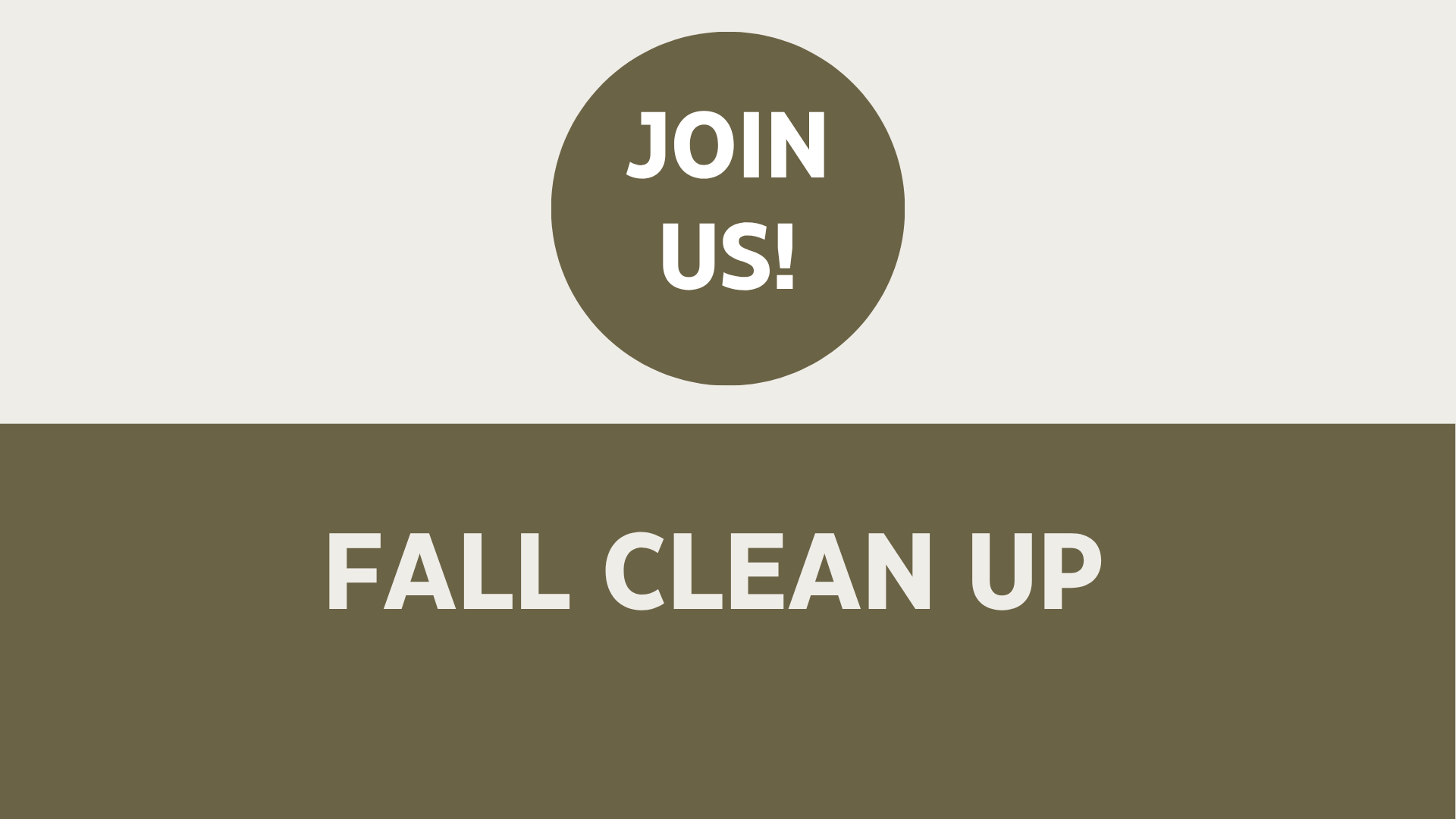 Annual Fall Clean Up