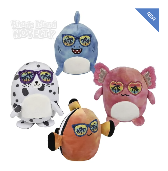 Summer sea life plush assortment