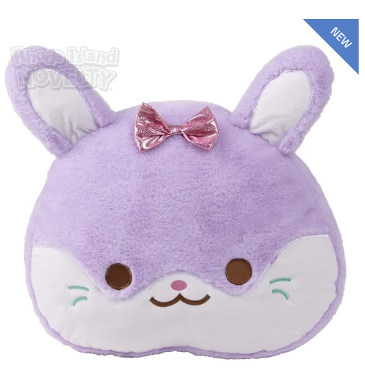 16" Purple bunny pillow