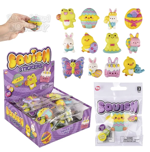 Easter squishy stickers