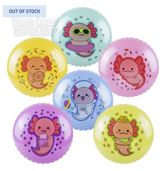 Axolotl vinyl balls